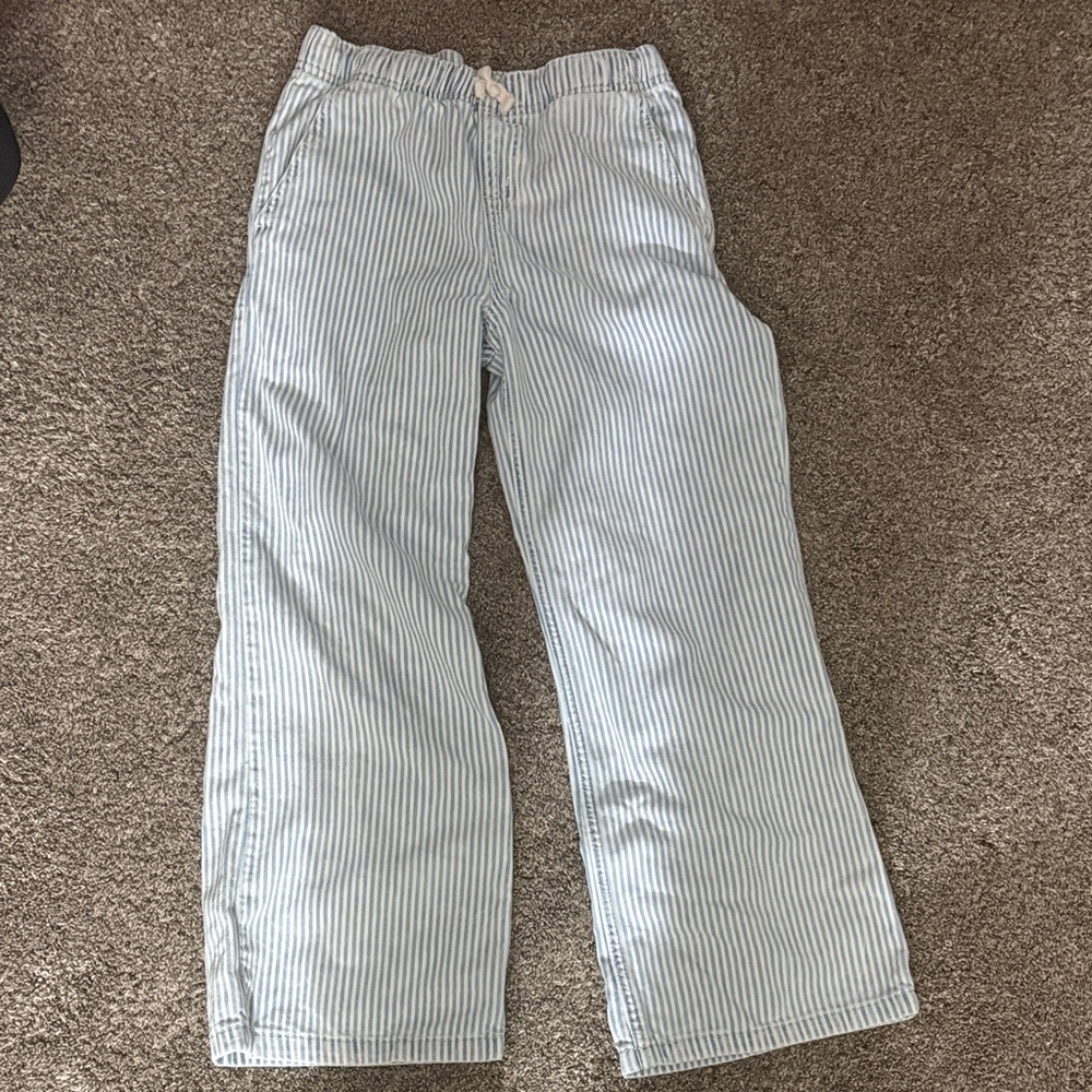 Cat & Jack Blue Striped Kids Jeans